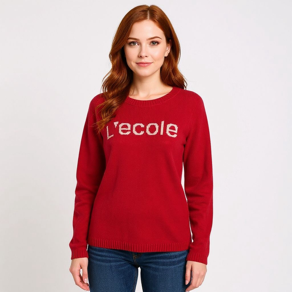 L'ecole des Femmes Red Sweater -Large